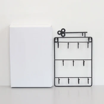 

Rack Decorative Hair Pin Hook Key Holder Wall Hanging Door Back Home Organizer Storage Living Room Bags Bedroom Multipurpose