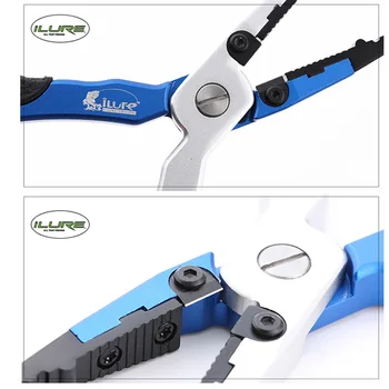 

Aluminum Alloy Fishing pliers Tackle Rope Rubber handle Non-slip Cutter