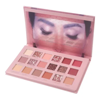

18 Colors Nude Eyeshadow Palette Metallic High Shimmer Matte Glitter Silky Powder Makeup Pressed Pearl Eye Shadow