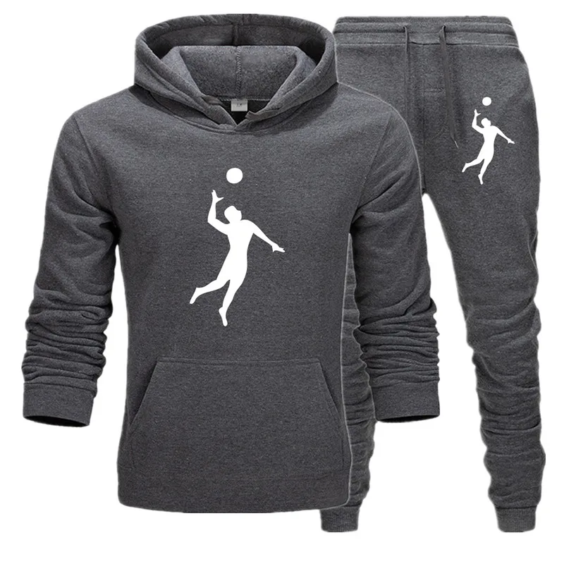 

2019 Sports suit Winter Autumn Men Hoodie sweatshirt + joggers sweatpants man printing suits sportwear Tracksuit Fight Color Brand clothing