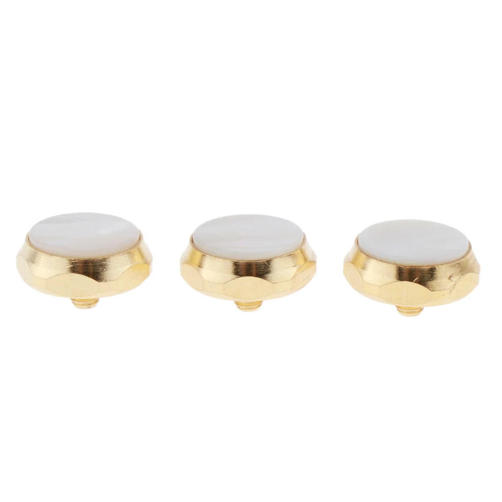 Pack of 3 Trumpet Valve Finger Button Cap Replacements for Trumpeters Students