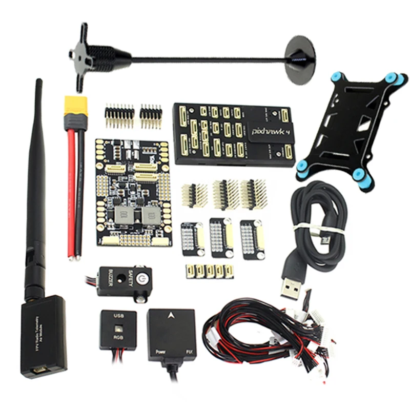 Дешево Pixhawk 4 PX4 управление полетом M8N font b gps b font модуль и PM плата управления питанием PPM I2C RGB 433 915 МГц 500 1000 мВт телеметрический комбо комплект