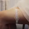 SLBRIDAL Sexy Lace Flower Pearls Wedding Garter Belt Bridal Thigh Leg Garter Ring For Women/Female/Bride ► Photo 3/5