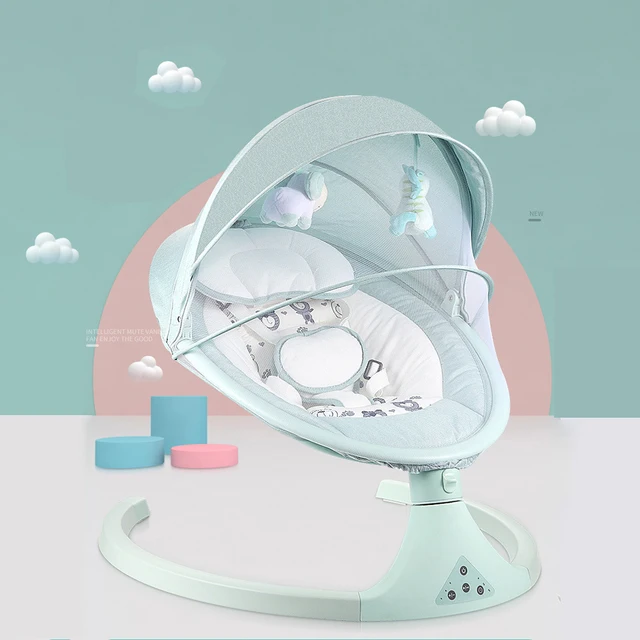 Chaise A Bascule Electrique Pour Bebe Berceau Pour Bebe Transat Pour Nouveau Ne Calme Balancoire Avec Bluetooth Et Telecommande Aliexpress
