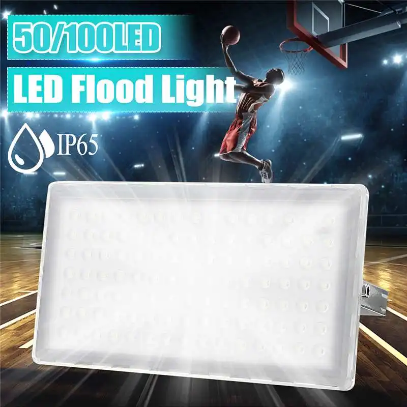 

Ultrathin LED Flood Light 50W 100W Waterproof IP65 AC85-265V LED Spotlight Refletor Outdoor Lighting Wall Lamp Floodlight