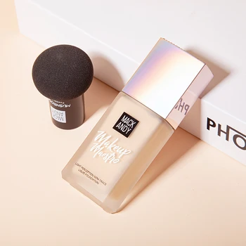 

Brilliant Diamond Light Liquid Foundation Smooth Long Lasting Waterproof Mouisturizing Fresh Makeup Mushroon Puff Full Coverage