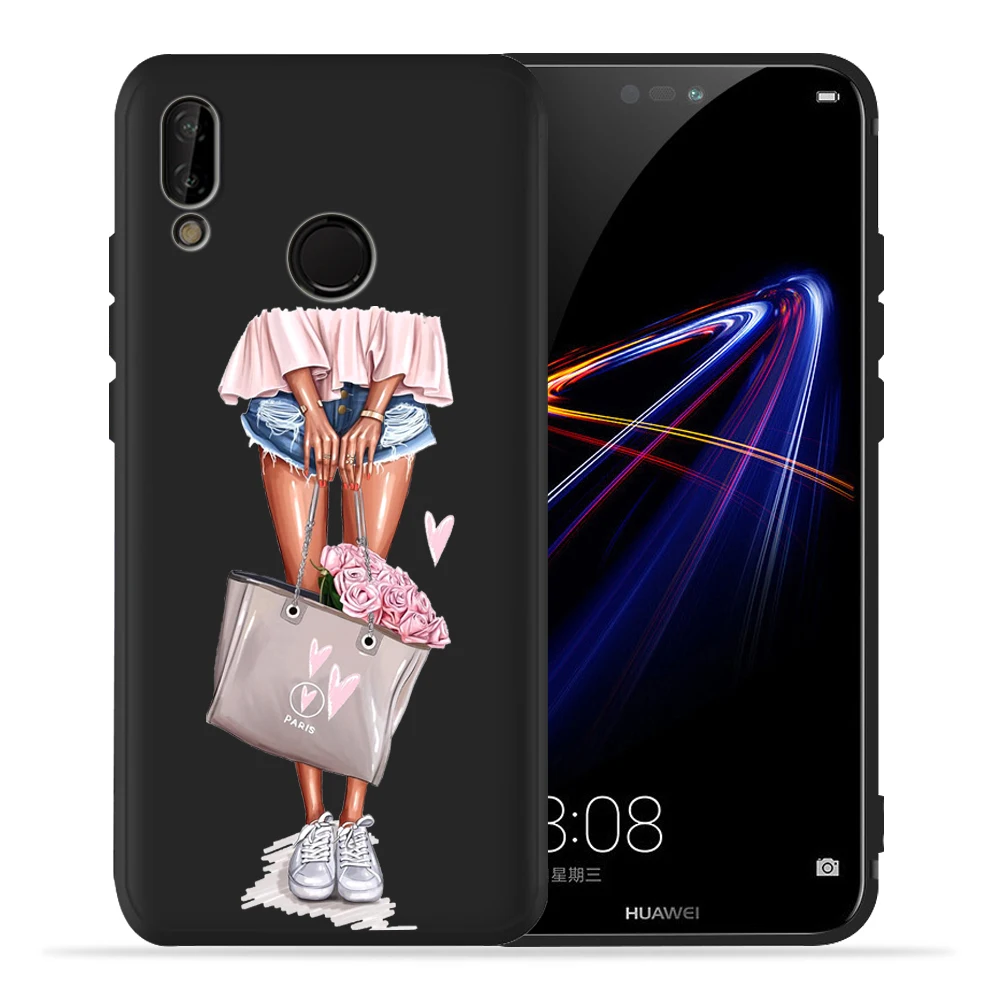 13 Модный черный чехол для телефона Mam Super Mom baby girl для Huawei honor 8 9 10 Lite honor 9X20 Pro P Smart, мягкий чехол для Etui - Цвет: 13