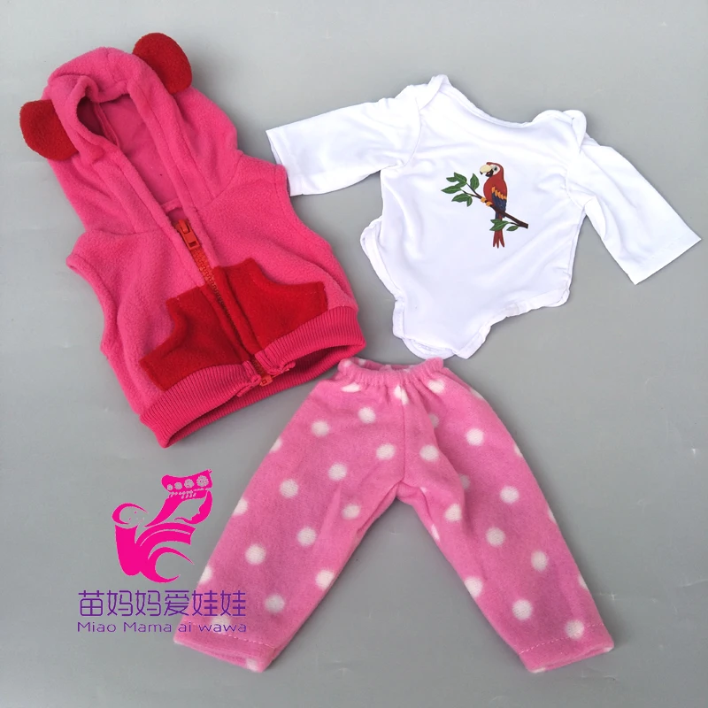 doll dress fit for 43cm reborn baby doll dress and 18 inch american doll clothes wear - Цвет: A14