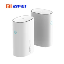 Xiao mi mi routeur maille AC1300 WiFi 2.4/5GHz WiFi routeur haute vitesse 4 cœurs CPU 256 mo Gigabit puissance 4 amplificateurs de Signal routeur maille(China)