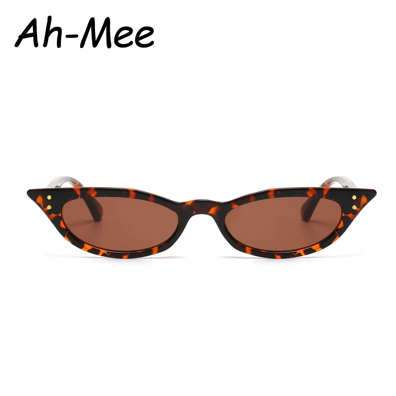 Occhiali da sole Cat Eye piccoli donna Designer di marca rivetto