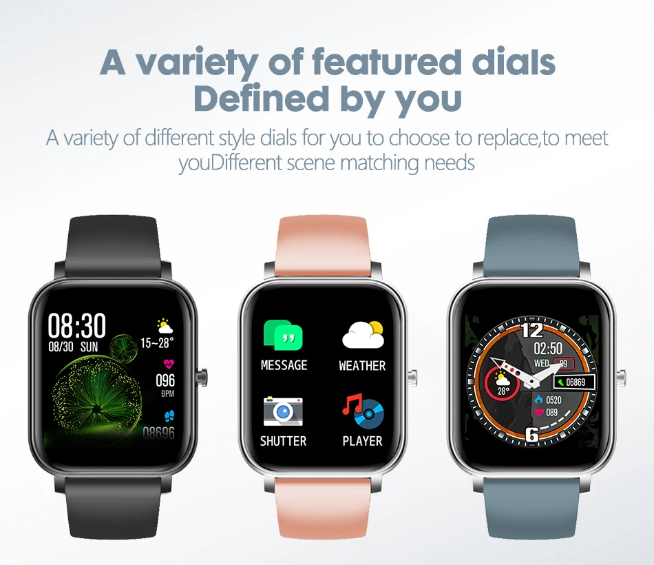 Электронные женские и мужские умные часы с полным сенсорным экраном, водонепроницаемые часы с Bluetooth, спортивные Смарт-часы для IOS Android