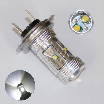 

hot sale Car 2XH7 High power Car led H7 fog light lamp6led 30W cree Chip DRL Driving light External light White 6000K Free Shipp