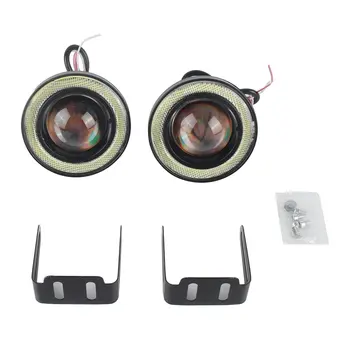 

Newest Universal 2 Pieces 30W LED COB Angel Eyes Daytime Running Light 64mm/76mm/89mm Car Vehicle Fog Lights for BMW for Benz