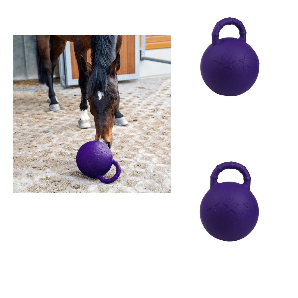 2Pieces Horse Toy Game Ball Equine Ball Play Balls Yard Toy for Game Playing