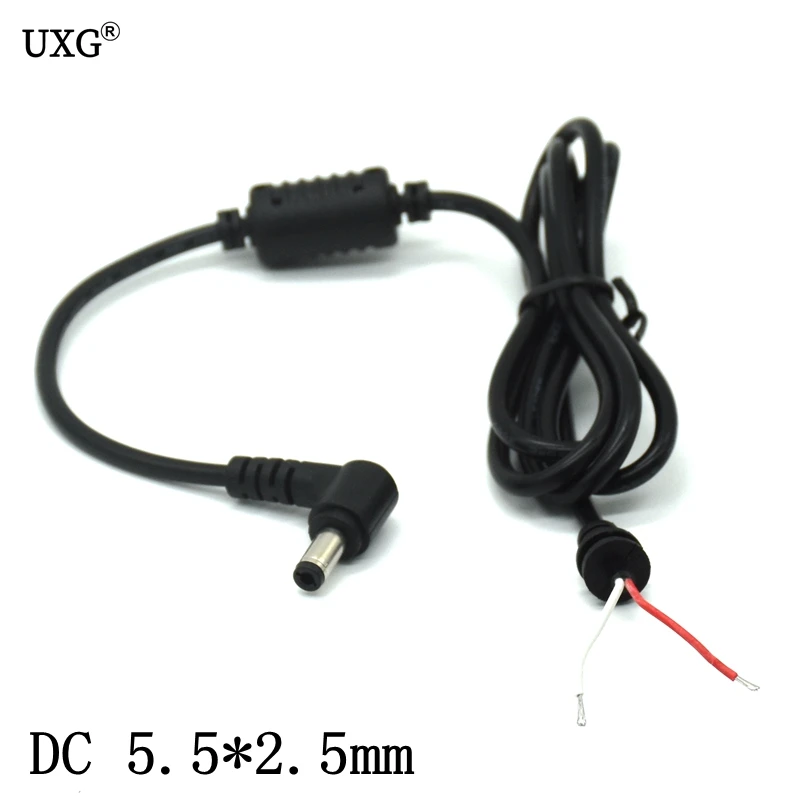 

1.2m DC 5.5 x 2.5 5.5*2.5mm Power Supply Plug Connector With Cord / Cable For Toshiba For Asus For Lenovo Laptop Adapter