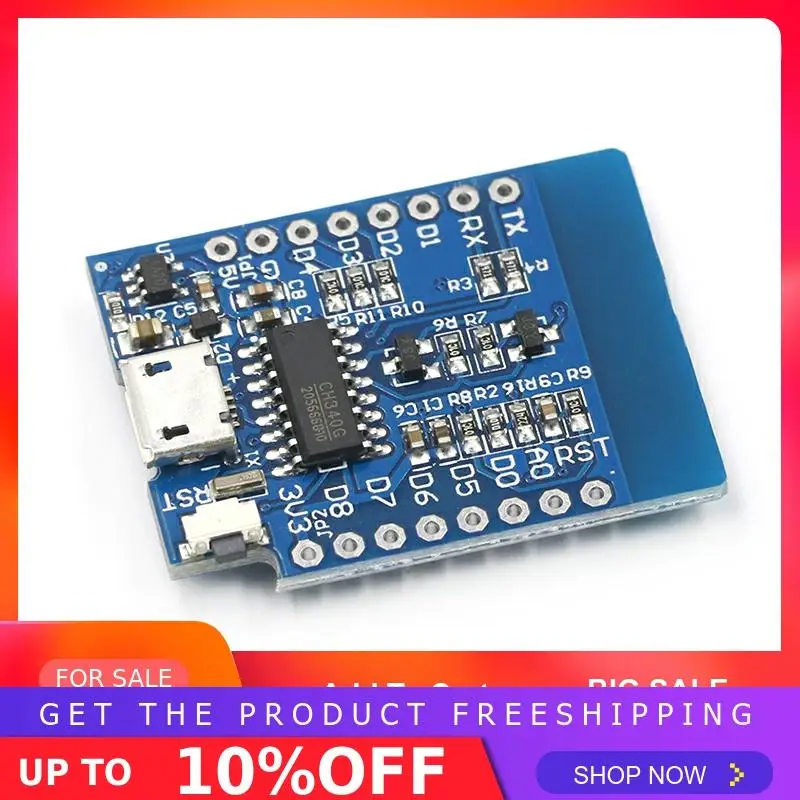 ESP8266 ESP-12 ESP12 WeMos D1 Мини-модуль Wemos D1 Мини WiFi макетная плата Micro USB 3,3 В на основе ESP-8266EX 11 цифровых контактов
