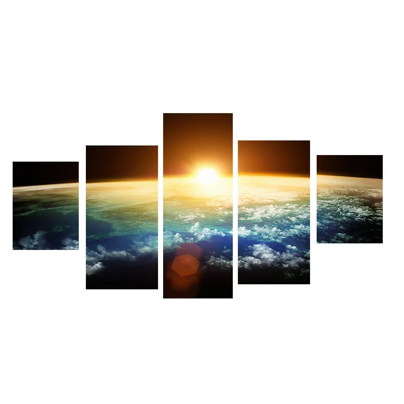 

5-frame Earth Sun Destruction Chen Greek Computer Airbrush Painting AliExpress Amazon Wish Decorative Painting Core