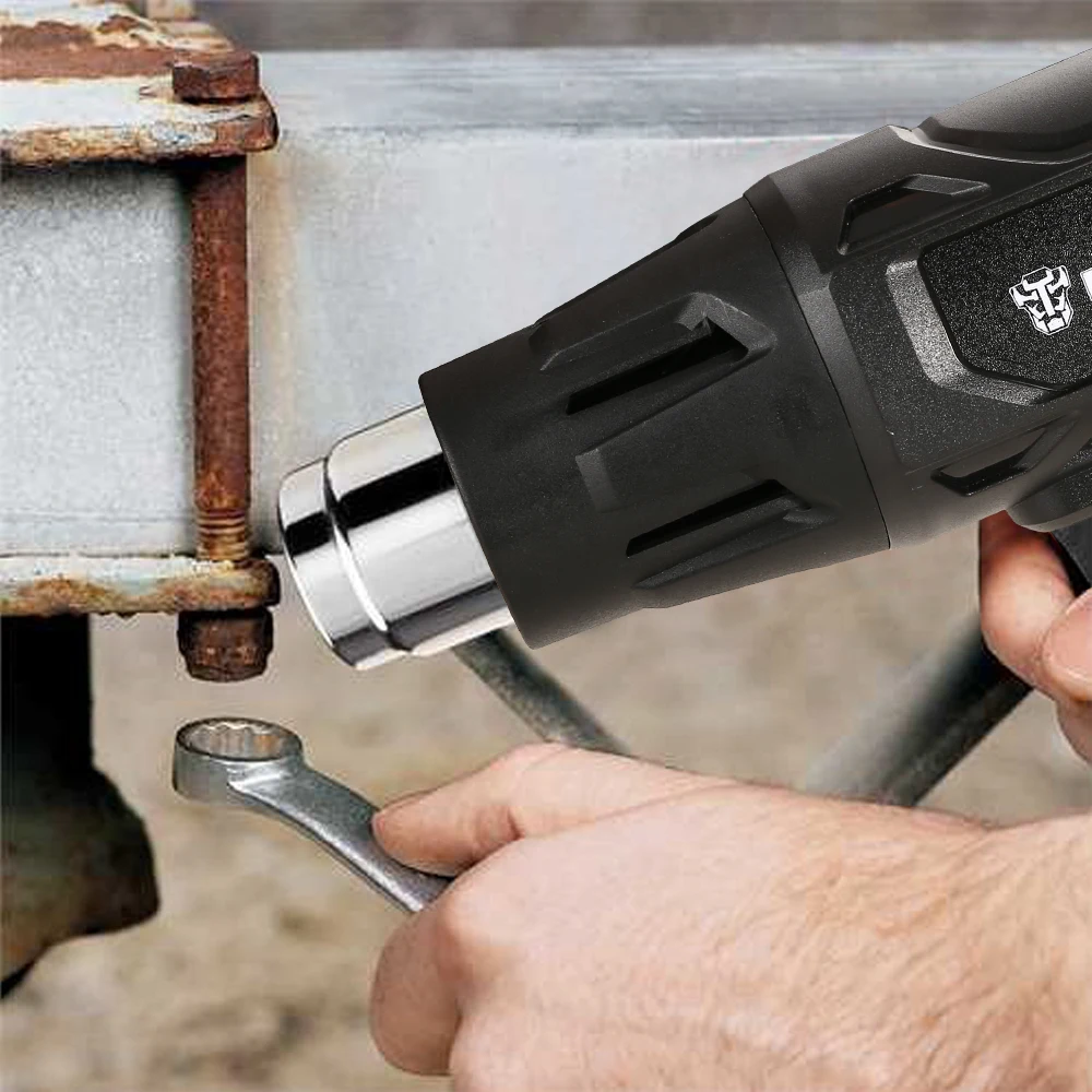 DEKO DKHG02 220V Variable Temperature Advanced Electric Hot Air Gun & 4 Nozzle Attachments Power Tool Hot Gun