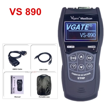 

VS890 OBD2 Code Reader Universal VGATE VS890 OBD2 Scanner Multi-languages VS-890 BD2 OBDII EOBD Scanner VS 890 Free Ship