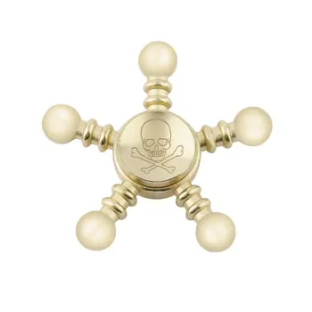 

Novelty Metal Finger Spinner Anti-Stress Five-Blades Rotatable Finger Spinner Tabletop Adult Gift For Autism Gyro Pirate