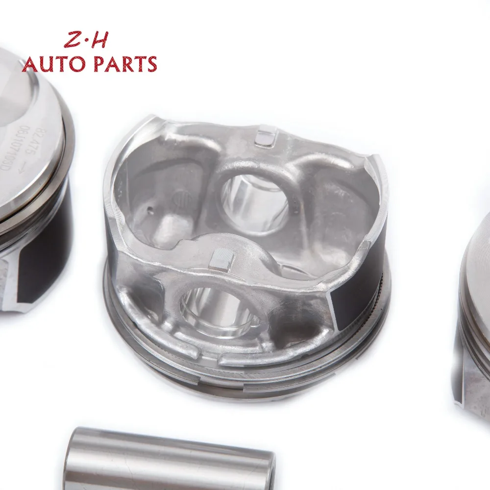 ПОРШЕНЬ 06H 107 065 AM& комплект поршневых колец 06H 198 151 B для Audi A4 Q5 TT VW Passat Tiguan Jetta Golf 2,0 T 06J198151B контактный 21 мм