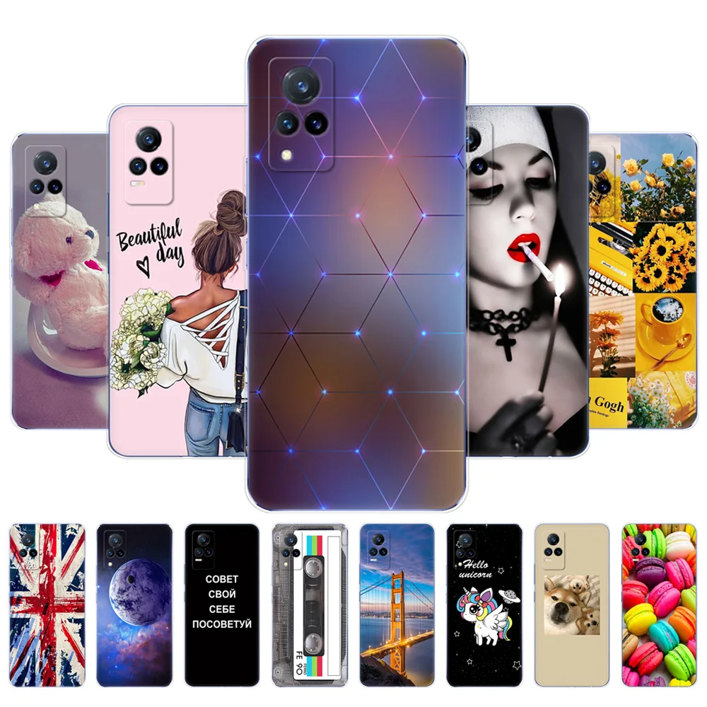 Per Vivo V21 Custodia Per Vivo V21E 4G Custodia Cover Posteriore Per Telefono Per Vivo V21E Vivo V21 4G 5G Coque Silicon Soft Tpu Bumper Dropshipping