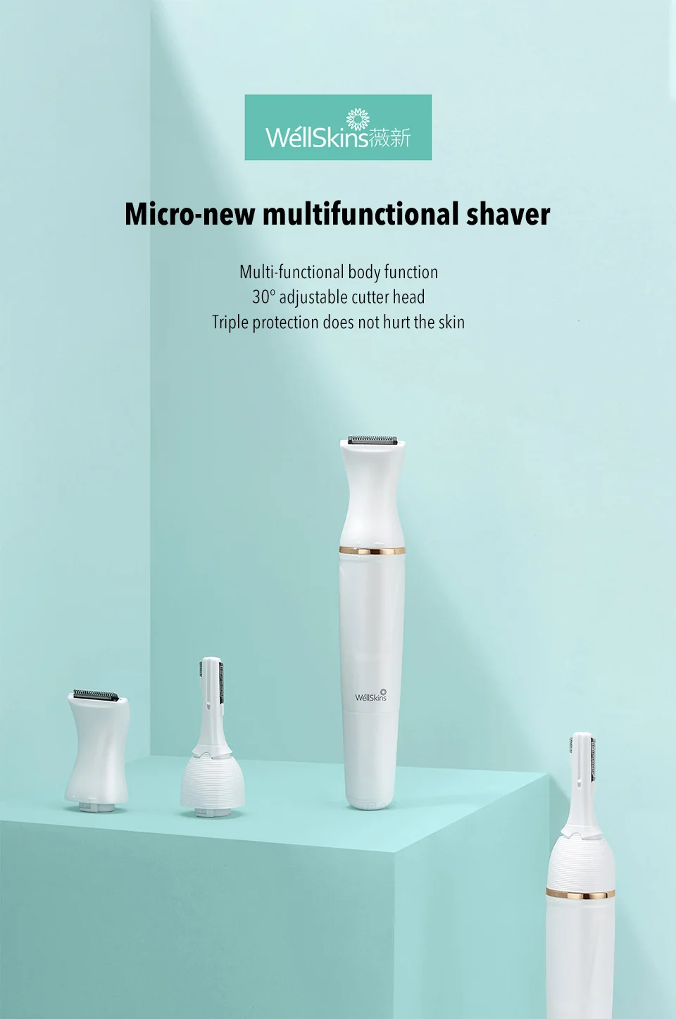 Xiaomi Mijia Многофункциональная портативная электрическая бритва для бровей, подходит для всего тела, для ремонта волос, инструменты для красоты, для путешествий и дома