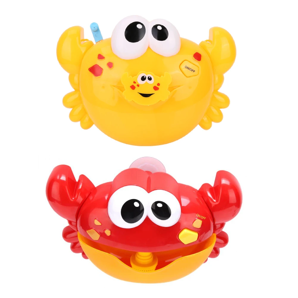 crab bubble machine bath toy