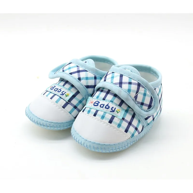 Baby Boys Girls Shoes Cotton Plaid First Walkers Toddler Prewalker Soft Sole Booties Baby Boys Girls Shoes Cotton Plaid First Walkers Toddler Prewalker Soft Sole Booties