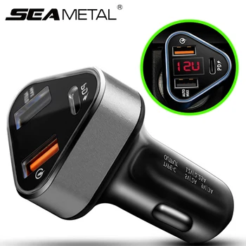 

PD/QC3.0/BC1.2 Cigarette Lighter Charger 12V Car Socket Fast Charging Splitter lighter Charger For Apple/Samsung/Huawei/Xiaomi