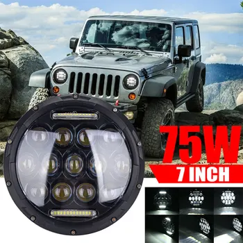 

Vehemo Hi/Lo Beam Angel Eyes Auto LED Headlight Lighting Assembly LED Headlight High Power Car LED Headlight Automobile