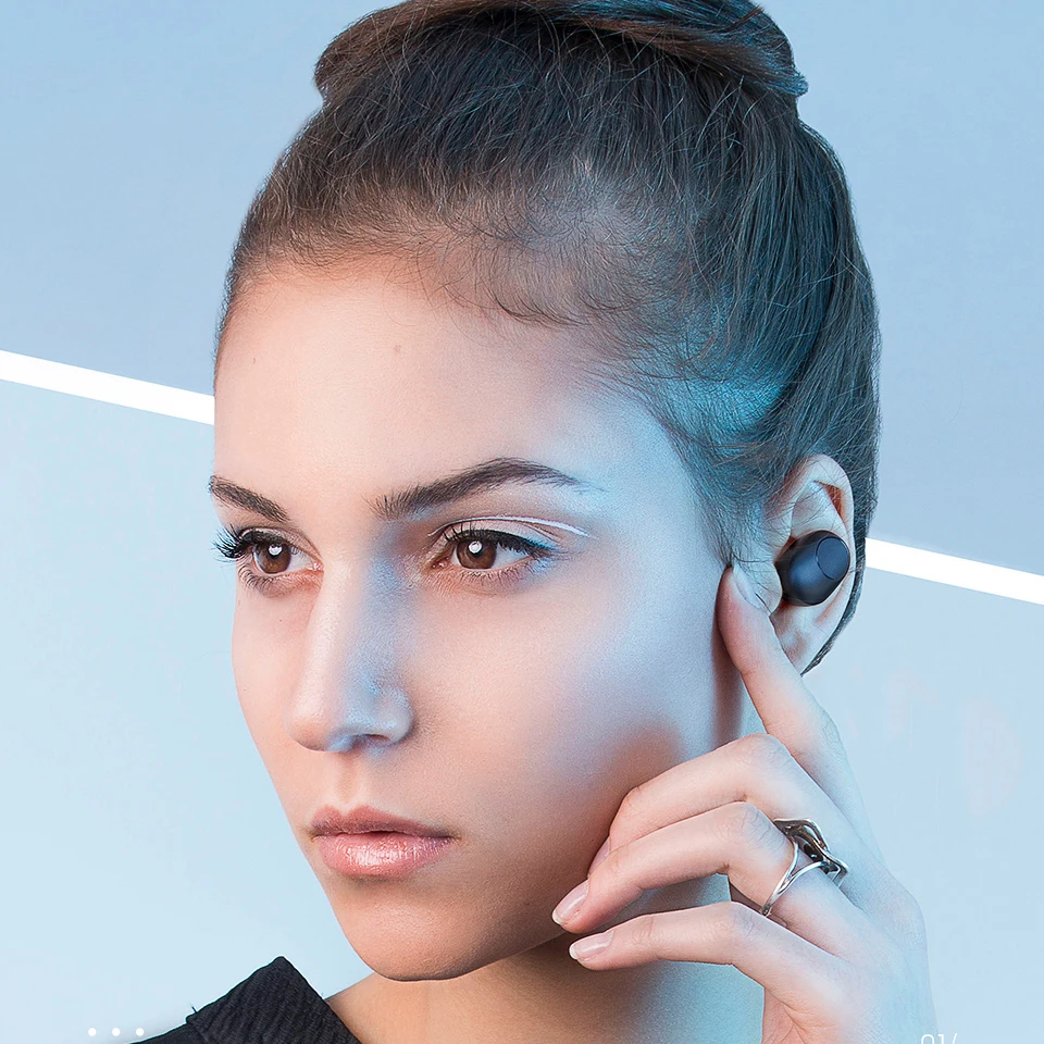 Touch Control Haylou GT5 Wireless Charging Bluetooth Earphones AAC HD Stereo SoundSmart Wearing Detection 24hr battery life