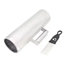 Tambor de arena de aluminio y Metal con raspador, instrumento de Merengue latino, 12, 4 pulgadas, Q6l0