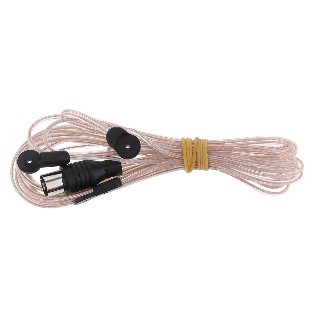 Indoor FM Dipole T Shape Antenna,Copper Aerial-HD Radio Female Pal Connector, 75 Ohm For Sony Chaine Stereo Receiver