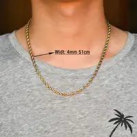 Collier ras du cou en acier inoxydable pour hommes et femmes, ULtorsadée large, accessoires de bijoux en métal, 5 couleurs, 16 à 30 pouces, 2mm, 3mm, 4mm, 5mm, 6mm 6