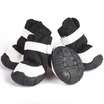 

4 Pcs Pet Anti-slip Snow Dog Boots Winter Dog Waterproof Rain Shoes For Medium Large Dogs Multicolor Dog Boots Hondenschoenen