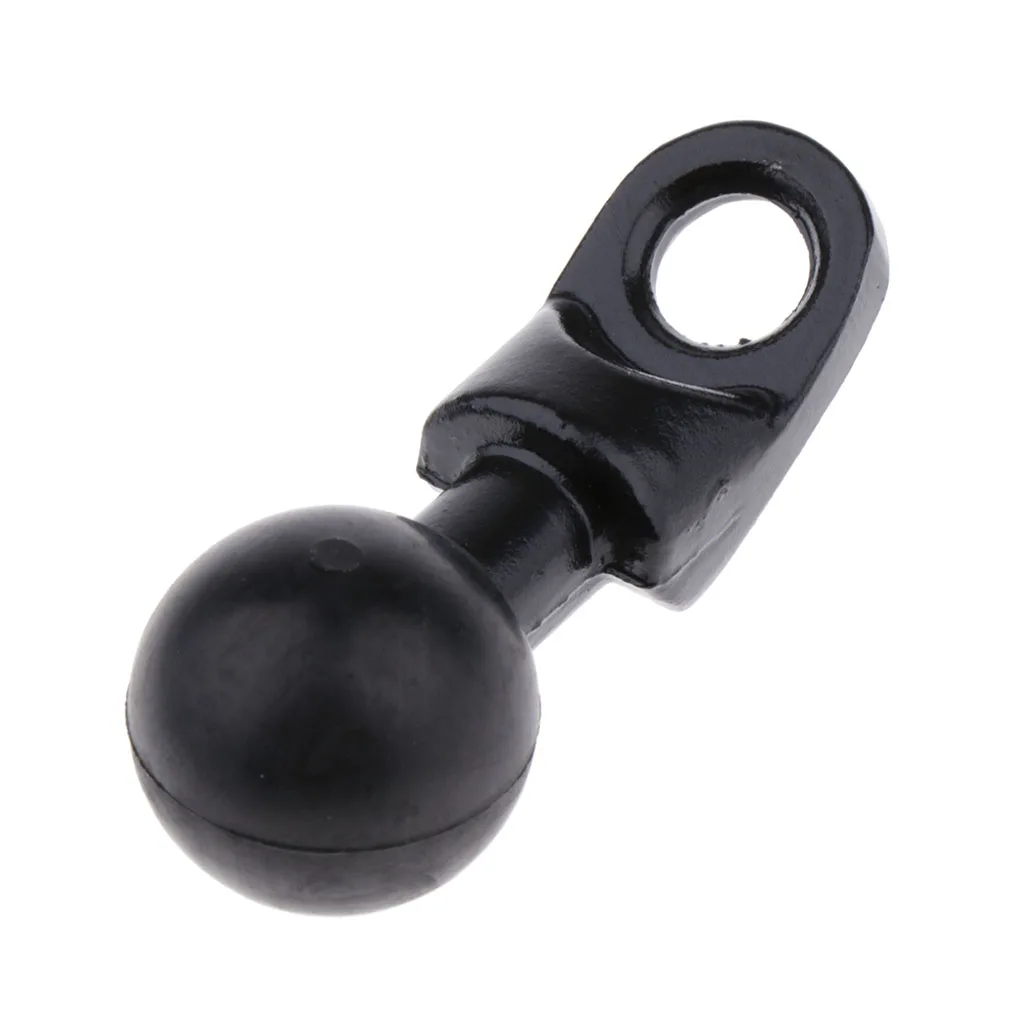 Rail Clamp Mount Motorcycle Handlebar Mirror Mounting Holder Base with 1 inch Ball