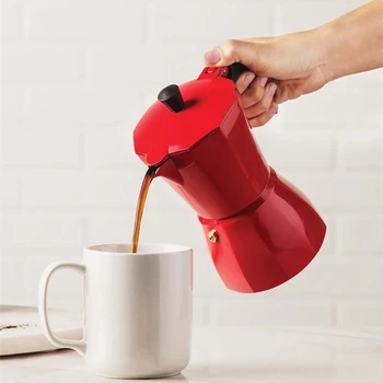 

Aluminum Italian Moka Espresso Coffee Maker Percolator Stove Top Pot 300ML Cafetera Expresso Percolator Cafe Coffee Pot Mugs New