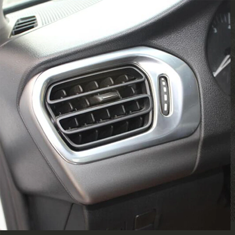

АБС-пластик для Citroen Elysee C-Elysee 2014 2015 2016 аксессуары для автомобильного кондиционера вентиляционное отверстие панель Крышка отделка автомобильный Стайлинг