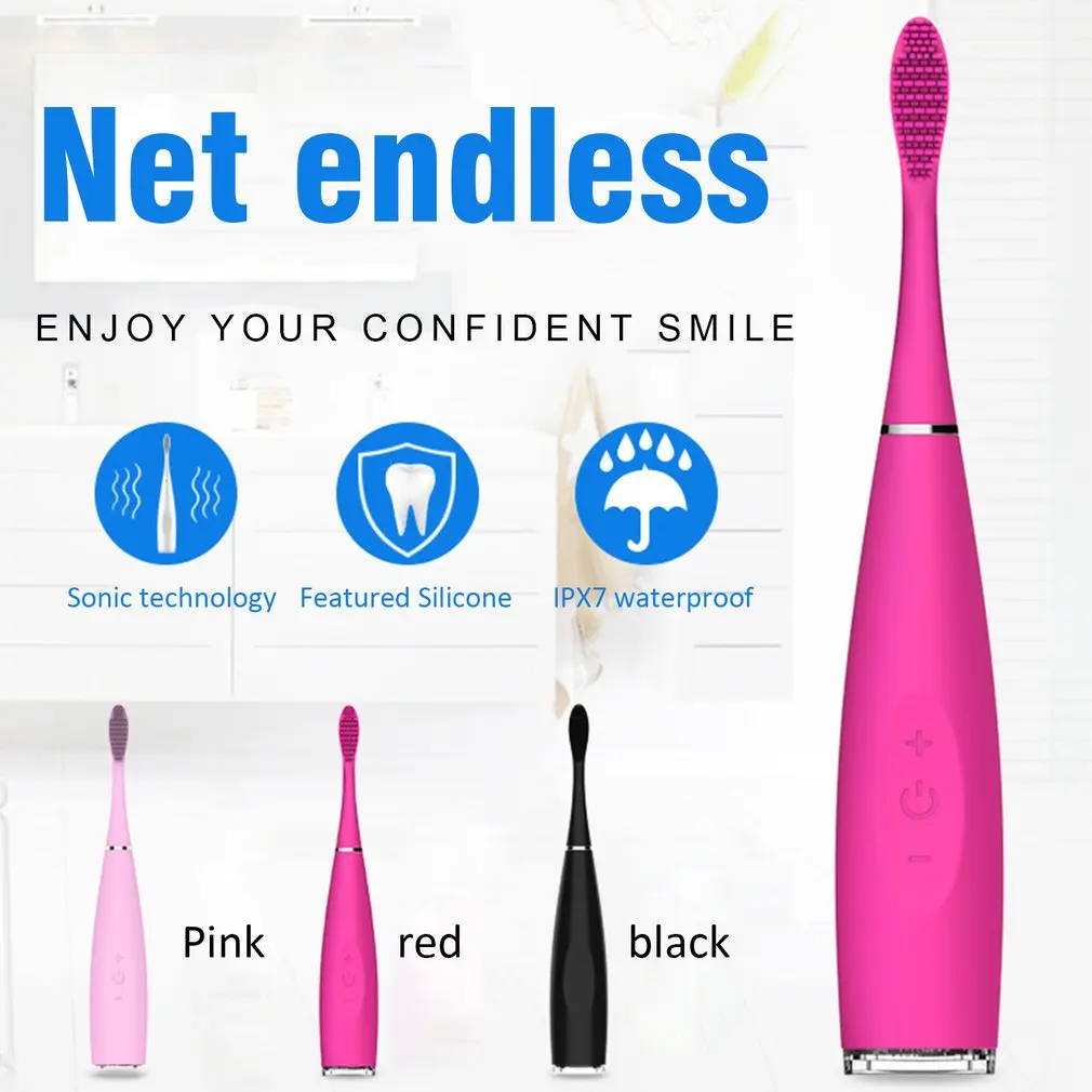 Electric Silicone Toothbrush Rechargeable Electric Toothbrush Sonic Vibration Tooth Cleaning Artifact Kemei Adults Acoustic Wave Electric Silicone Toothbrush Rechargeable Electric Toothbrush Sonic Vibration Tooth Cleaning Artifact Kemei Adults Acoustic Wave