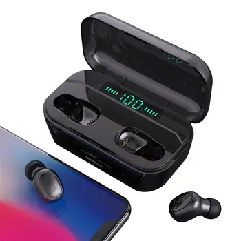 

TWS bluetooth Earphone LED Display Stereo Wireless IPX7 Waterproof Hi-Fi Gaming Sport AI Control Hands-free Earbuds With Mic