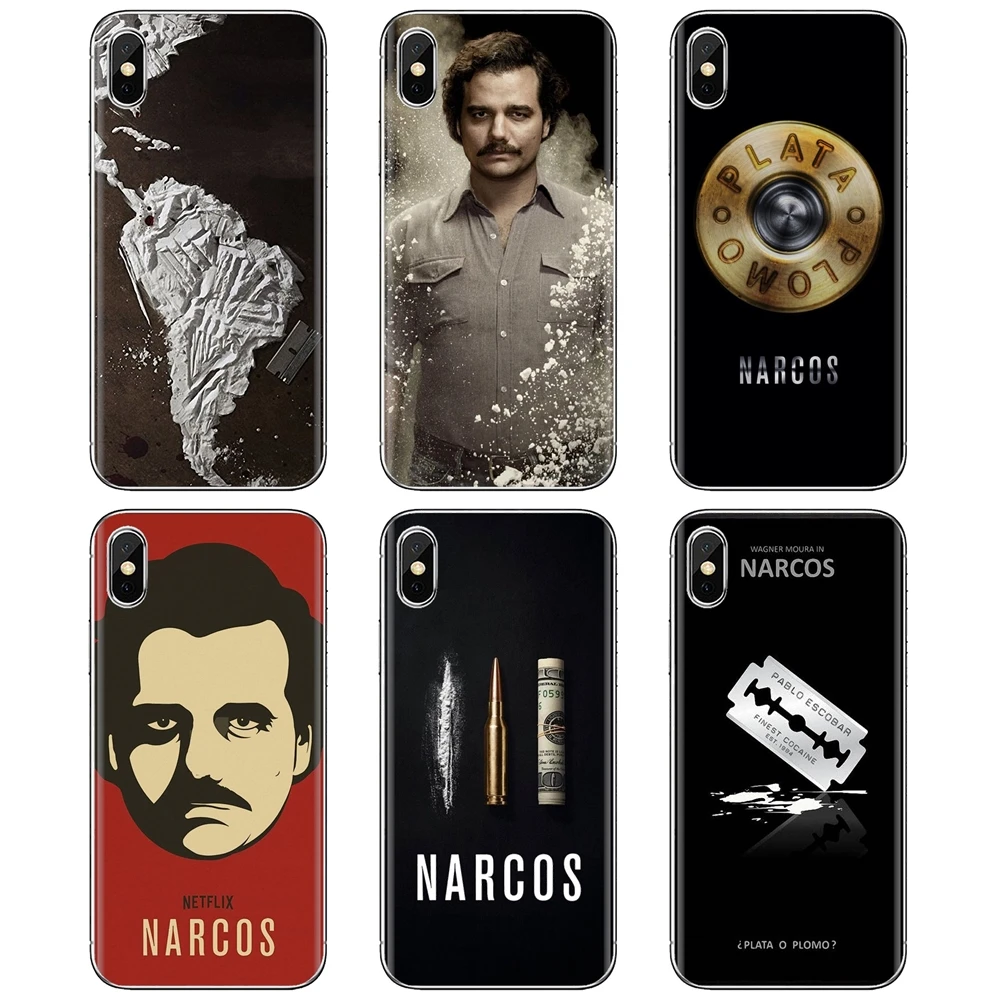 For Huawei Y6 Y5 2019 Xiaomi Redmi Note 4 5 6 7 8 Pro Mi A1 A2 A3 6X 5X 7A Silicone Phone Covers Narcos | Мобильные телефоны и