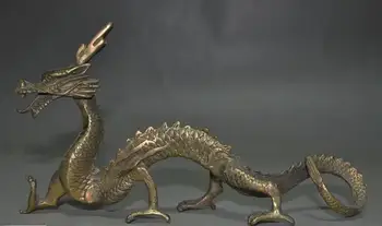 

old China bronze Feng Shui auspicious wealth Zodiac animal Dragon statue