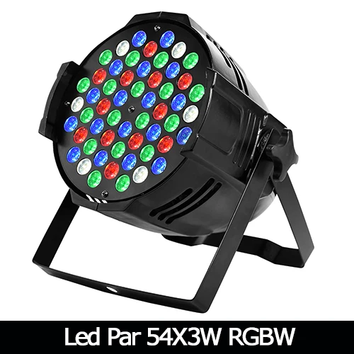 par 54x3W RGBW Светодиодное оборудование для дискотек par 54x3w RGBW с DMX512 для клубной дискотеки DJ звук активированный диско шар рождественское Освещение сцены dj club par - Цвет: par 54x3W RGBW