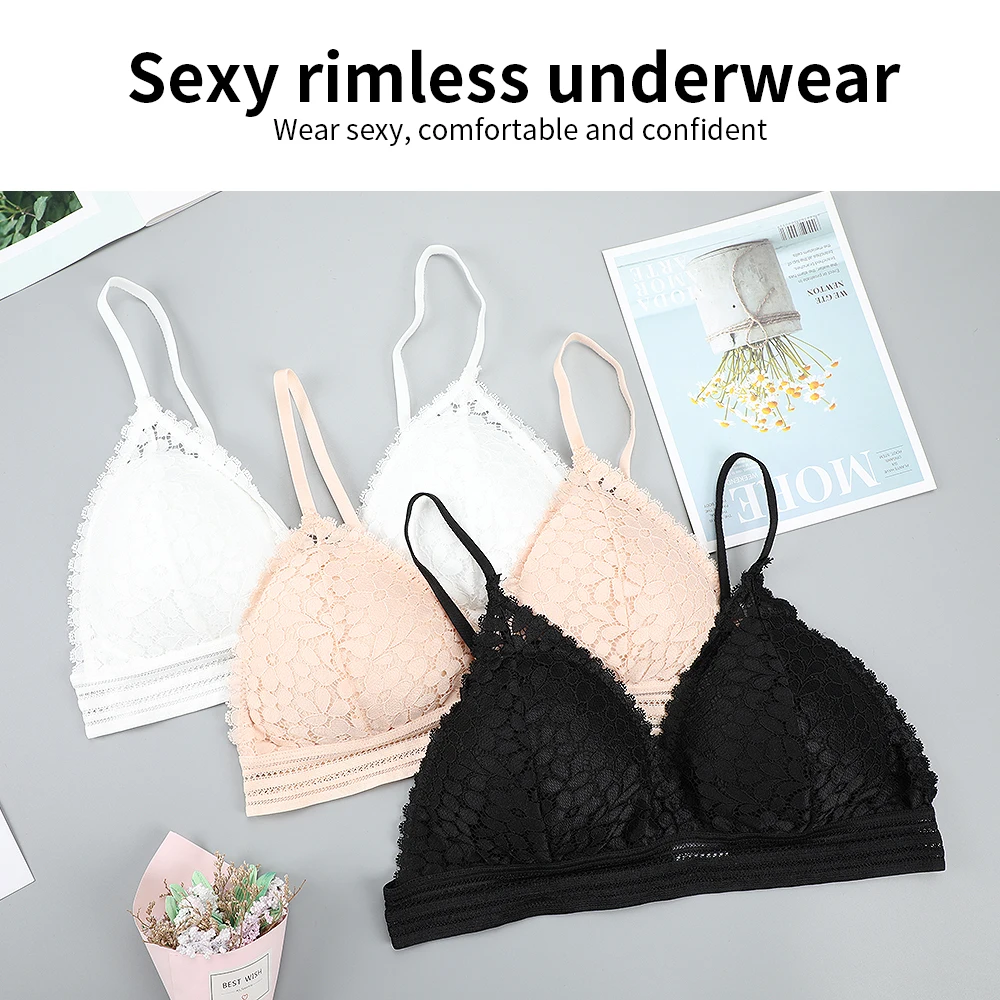 6pcs Women Bralette,1/2 Cup Bra,Back Closure Bra,Adjustable Strap Bra,Strapless  Bra,Wire Free Bra,Thin Mold Cup Bra,Two Wear Bra,Female Summer Thin Bra,Dress  Wild Bra 