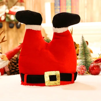 

Christmas Decorations Make Fun of Red Trouser Leg Hats for Children and Adults CHRISTMAS HAT RED GREEN