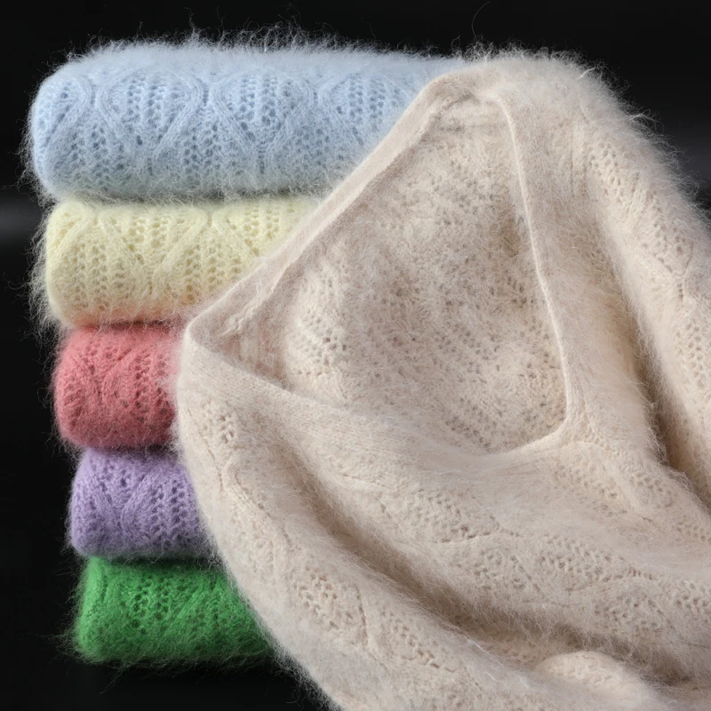 2020 Autumn Winter Women's V-neck 100% Mink