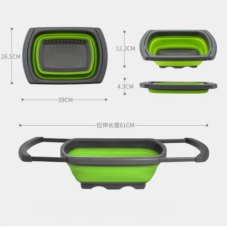 Foldable-Drain-Baskets-Collapsible-Kitchen-Silicone-Strainer-Noodles-Fruit-Vegetable-Washing-Strainers-Bowls-CF-52 (6)