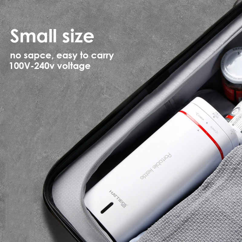 500ml Portable Electric Hot Water Cup 110v-240v Fast Boiling Kettle  Outdoor Traveling Electric Kettle Heat Preservation Kettle 6