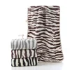 T237A Nice Zebra stripe Microfiber water Absorbent 70cm*140cm and 34cm*74cm quick dry bath towel and face towel 3